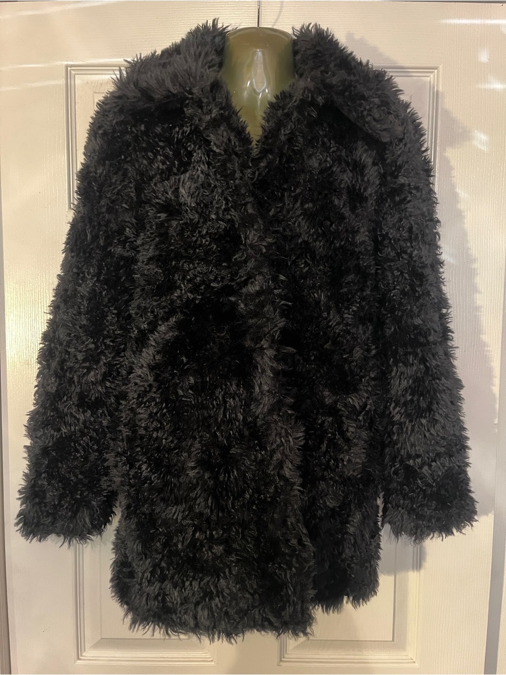 Divided Black Faux Shearling Teddy Coat